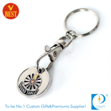 2015 New Style/Design Custom Printed Metal Raised Trolley Coin